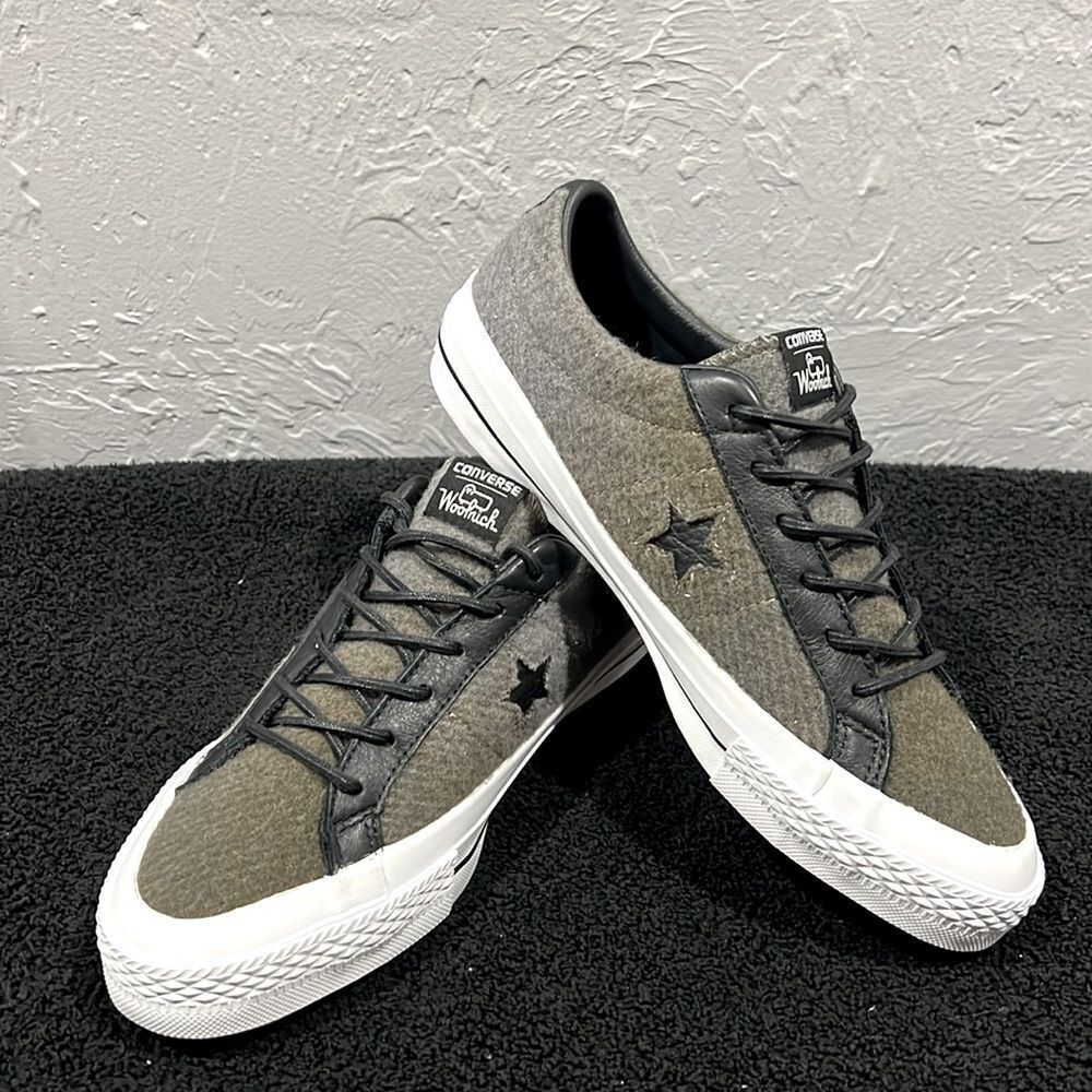 🔥🔥 CONVERSE One Star Woolrich Ox Wool Colab Sneakers Men 6.5 / Women 8.5 - NEW - Picture 2 of 14